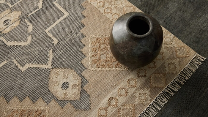 Ručně vázaný kusový koberec Heriz Wood DE 2005 Grey Mix
